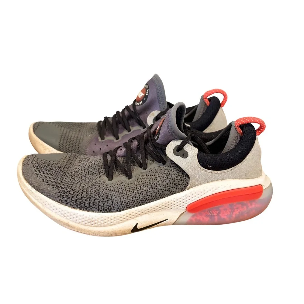Nike Joyride Run Flyknit Mens Running Shoes Grey Crimson AQ2730-004 Size 11.5